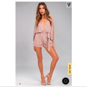 Lulu’s Ain’t It Grande Mauve Romper